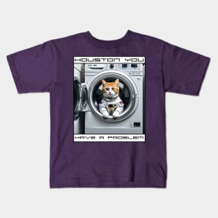 Washing Machine Catspaceship III Kids T-Shirt